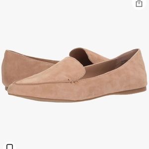Steve Madden Feather Loafer in Camel Suede